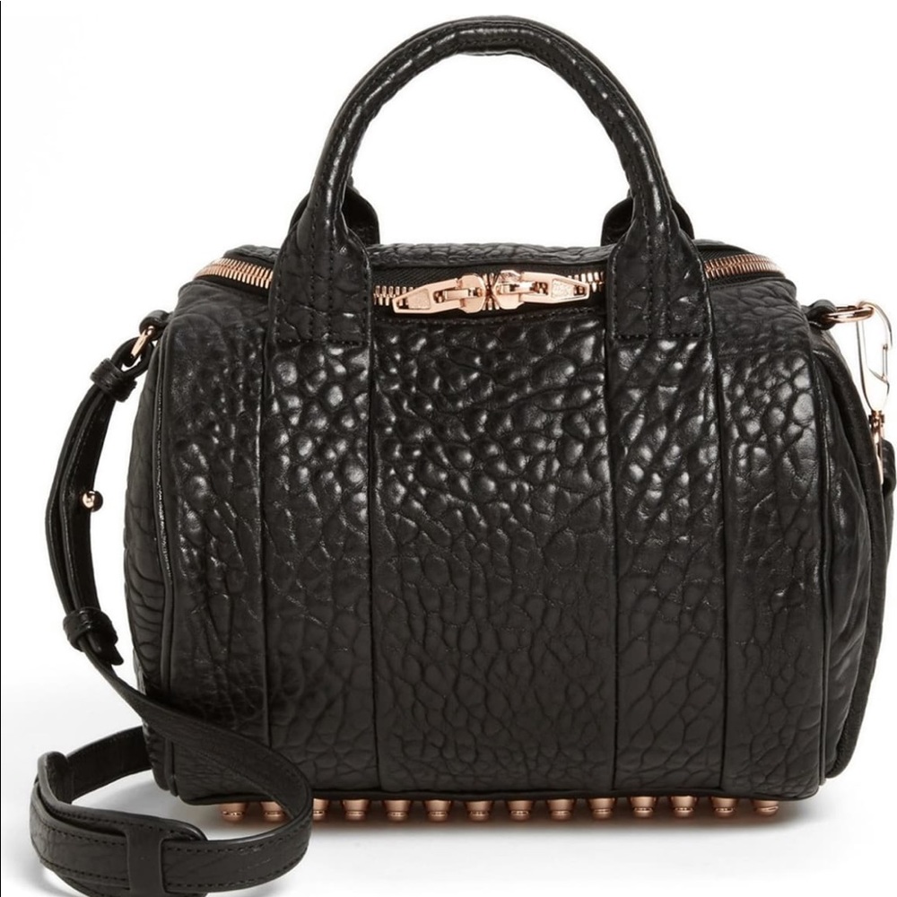 Alexander Wang Rockie Rose Gold Leather Crossbody